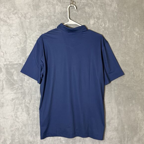 Robert Graham Martini Polo Shirt Medium Men Navy Blue Short Sleeve Golf Stretch - Picture 5 of 10